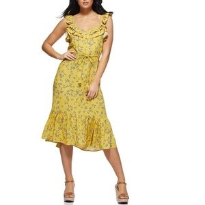 NWOT - Sofia Jeans by Sofia Vergara Flutter Sleeve Midi Dress - Size L